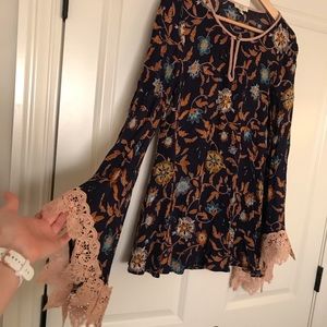Cute Top with Bell Sleeves